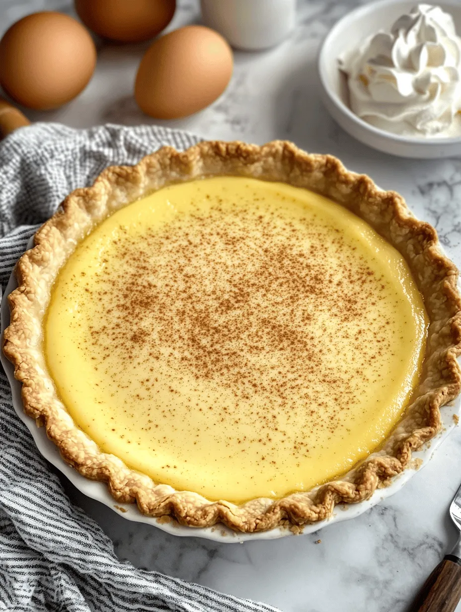 To appreciate the craft of making a classic egg custard pie, it’s essential to understand the roles of its key ingredients. Each component plays a vital role in achieving that perfect custard texture and rich flavor that makes this dessert so beloved.