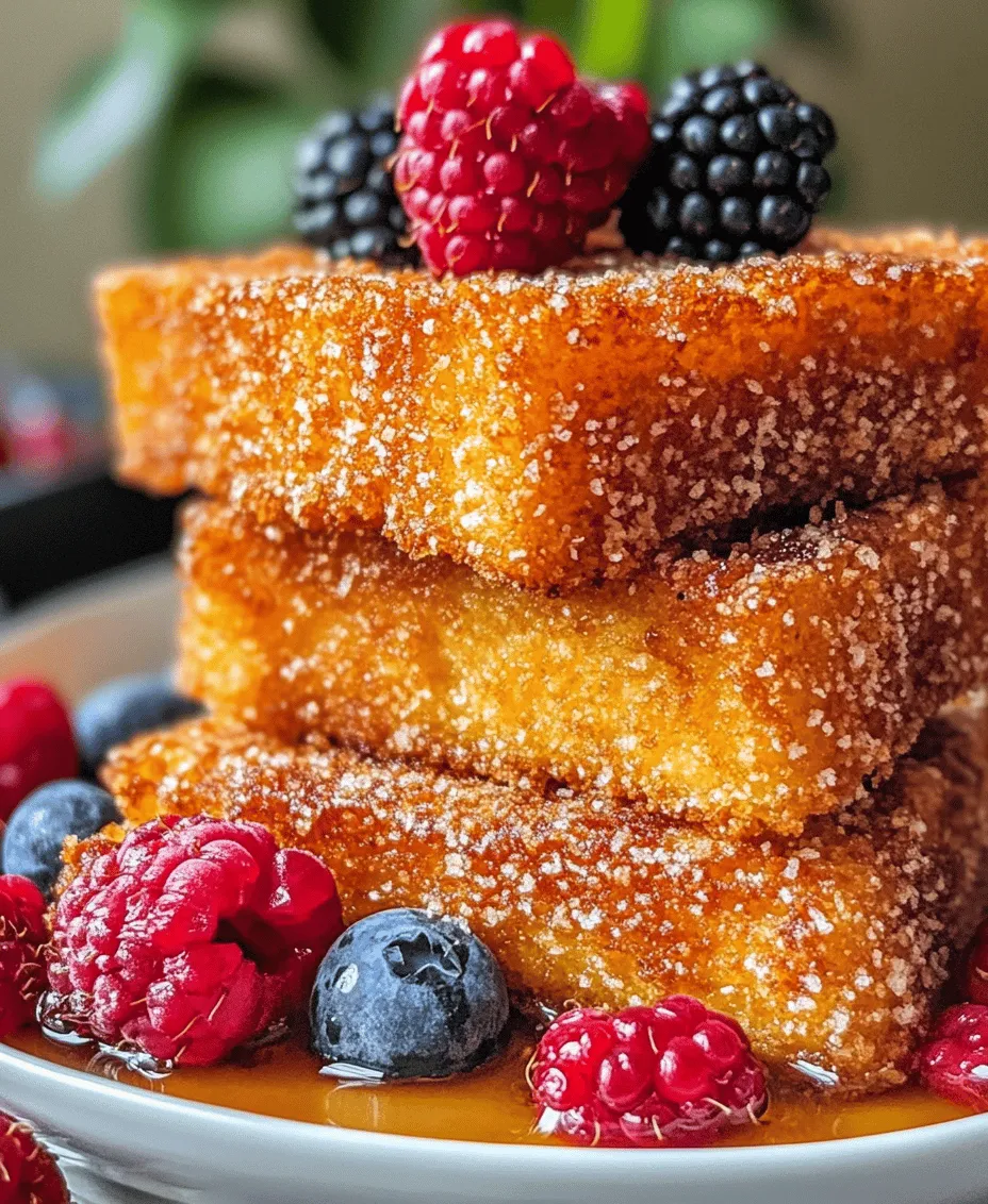 French toast sticks have become a beloved breakfast staple, appealing to both children and adults alike. Their delightful combination of crispy exterior and soft, custardy interior makes them an irresistible treat for any morning or as a snack throughout the day. Unlike traditional French toast, which is typically cooked on a griddle and involves a bit of mess, French toast sticks present a convenient, dippable format that can easily be enjoyed with a variety of sides, such as syrup, fruit, or yogurt.