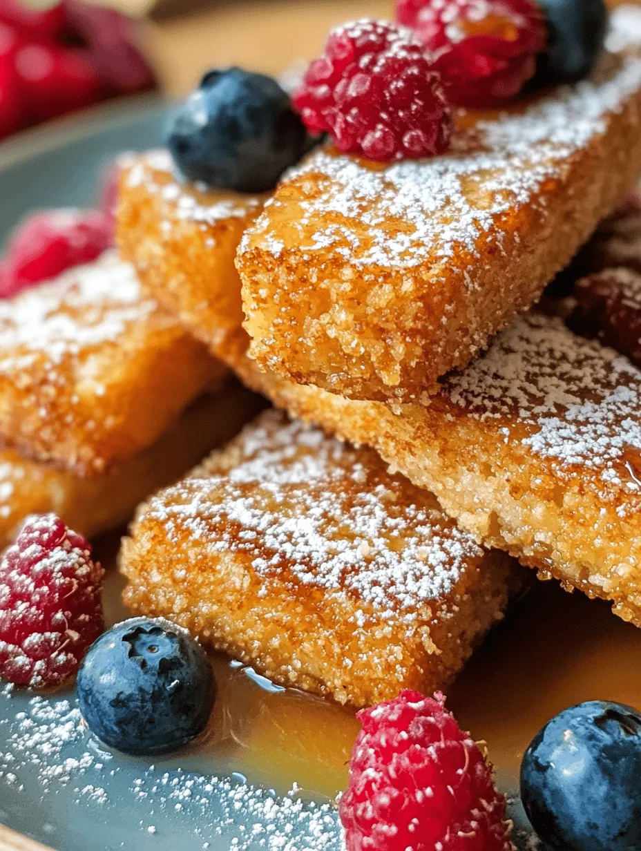 French toast sticks have become a beloved breakfast staple, appealing to both children and adults alike. Their delightful combination of crispy exterior and soft, custardy interior makes them an irresistible treat for any morning or as a snack throughout the day. Unlike traditional French toast, which is typically cooked on a griddle and involves a bit of mess, French toast sticks present a convenient, dippable format that can easily be enjoyed with a variety of sides, such as syrup, fruit, or yogurt.