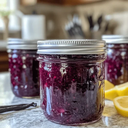 Blackberries are the star ingredient of this jam, bringing not only a beautiful dark hue but also a bounty of nutritional benefits. These berries are rich in vitamins C and K, fiber, and antioxidants, making them a wholesome choice for your homemade preserves. Their natural sweetness is accompanied by a slight tartness, which creates a dynamic flavor profile that is both refreshing and satisfying.