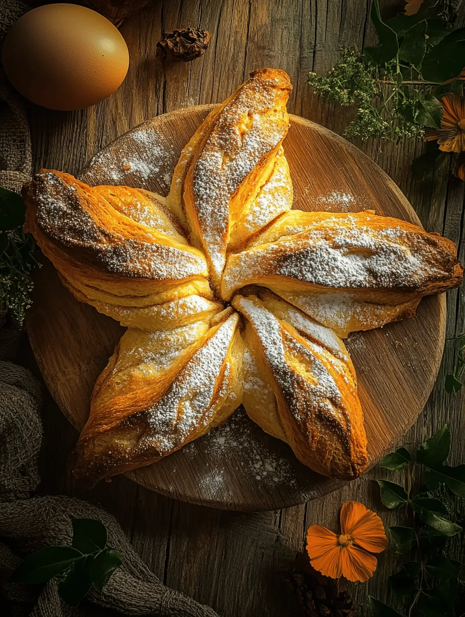 Twinkling Star Bread is not just a recipe; it's an enchanting experience that captivates both the eyes and the palate. With its star-shaped design and soft, pillowy texture, this festive bread is perfect for celebrations, holidays, or simply to brighten up an ordinary day. The allure of this bread lies not only in its stunning presentation but also in the delightful aroma that wafts through your kitchen as it bakes. Crafting homemade bread has a unique charm, creating memorable moments that linger long after the last crumb is gone. This Twinkling Star Bread will undoubtedly become a treasured addition to your baking repertoire, offering a delicious way to gather friends and family around the table.