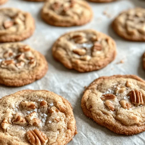 Butter Pecan Bliss Cookies are a delightful treat that perfectly marries rich, buttery flavor with the nutty essence of pecans. These cookies are not just a simple dessert; they encapsulate the comforting warmth of home baking and provide a taste experience that is both indulgent and satisfying. Whether you are hosting a gathering, looking for a sweet snack, or simply craving something special, these cookies will surely impress. Their crispy edges and chewy centers make them ideal for any occasion, from holiday celebrations to casual get-togethers with friends.
