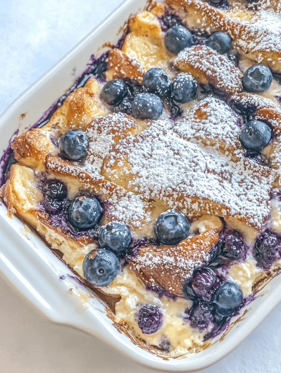 To create a truly outstanding Blueberry Cream Cheese French Toast Casserole, it’s essential to understand the role of each ingredient. Each component contributes to the overall flavor and texture, making the dish a breakfast standout.