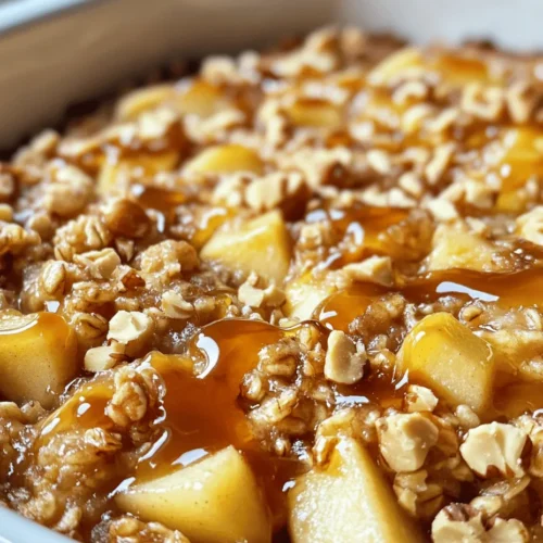 Are you searching for a recipe that marries comfort and indulgence in a single dish? Look no further than this delightful Caramel Apple Oatmeal Bake. This recipe showcases the perfect marriage of warm, comforting baked oatmeal, sweet and tart apples, and the rich decadence of caramel, making it an ideal choice for breakfast, brunch, or even a satisfying dessert. With its wonderful blend of flavors and textures, this dish promises to awaken your taste buds and provide a wholesome start to your day—or a sweet ending to it.