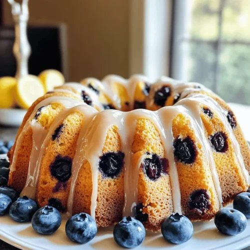 The Sunrise Splendor Bundt Cake is a delightful dessert option that perfectly embodies the essence of spring and summer baking. With its vibrant colors and refreshing flavors, this cake not only impresses the palate but also adds a touch of elegance to any gathering. Whether you’re hosting a brunch, seeking a charming breakfast treat, or looking for a stunning dessert for a special occasion, this Bundt cake checks all the boxes. Its delightful combination of juicy blueberries, zesty lemon, and crunchy nuts creates a symphony of flavors and textures that will leave your guests raving.