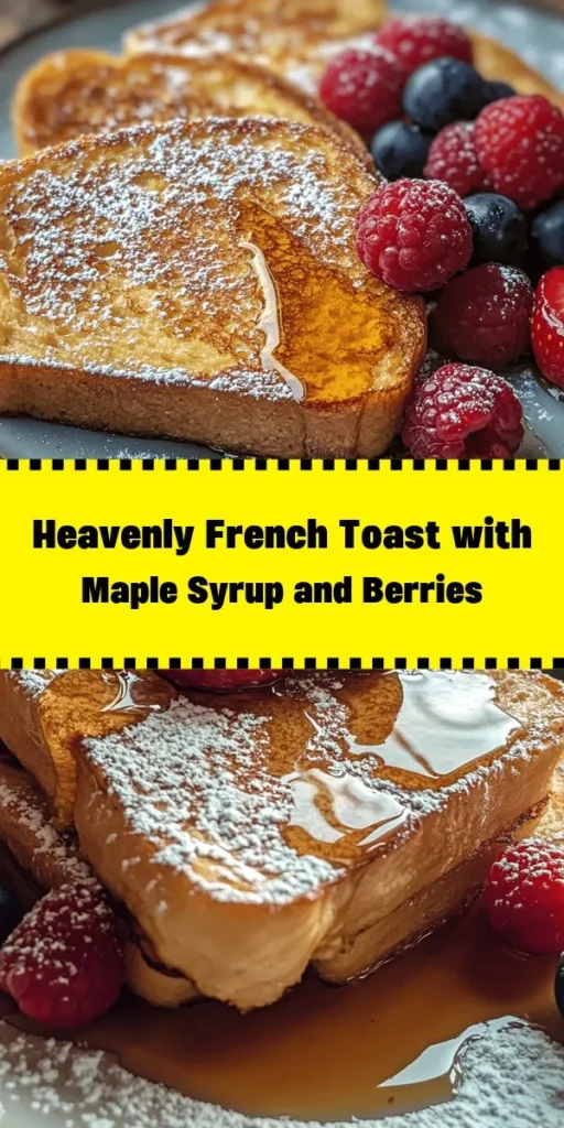 Indulge in the comfort of homemade French toast bliss with this easy recipe! Using thick slices of brioche or challah, soak them in a creamy mixture of eggs, milk, vanilla, and cinnamon. Cook until perfectly golden and crispy, then serve warm with a drizzle of maple syrup, fresh berries, and a dusting of powdered sugar for that extra touch. Perfect for breakfast or brunch, this delightful dish is sure to impress! Enjoy a sweet start to your day!