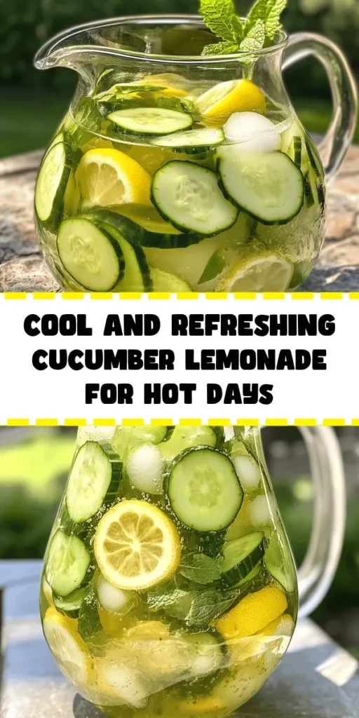Cool off this summer with a refreshing cucumber lemonade that's both hydrating and delicious! Made with fresh cucumber juice, tangy lemon, and a touch of honey or agave, this easy recipe is perfect for get-togethers or a relaxing day by the pool. Just blend, mix, chill, and serve over ice with a garnish of mint and lemon slices. In just 40 minutes, you’ll have a delightful drink that everyone will love. Perfect for summer sipping!