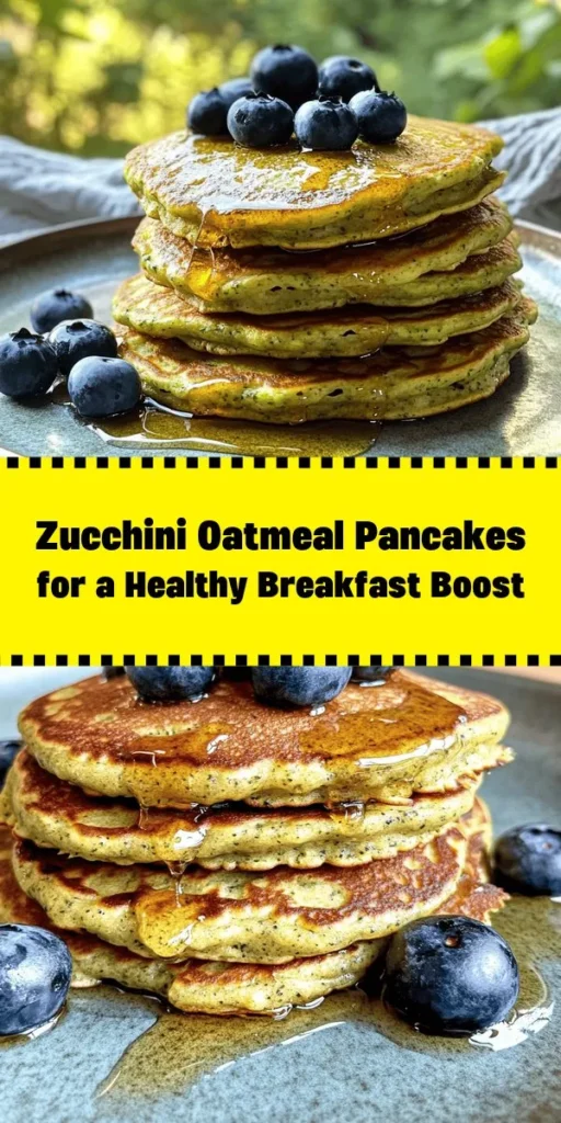 Start your day off right with these delicious Zucchini and Oatmeal Pancakes! Packed with wholesome ingredients like grated zucchini, rolled oats, and a hint of cinnamon, these pancakes are not only tasty but also nutritious. Perfect for a cozy breakfast or brunch, they can be topped with fresh fruit, yogurt, or a drizzle of maple syrup for extra sweetness. Easy to make and ready in just 20 minutes, this recipe is sure to become a family favorite!