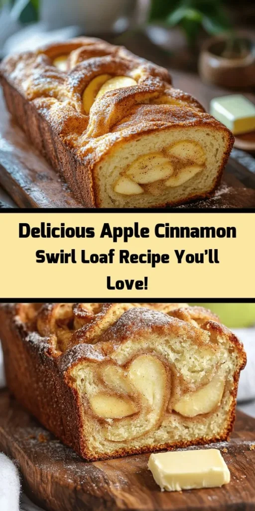 Indulge in the warm flavors of homemade Apple Cinnamon Swirl Loaf! This easy recipe combines fluffy cake and sweet, spiced apples for a delicious treat any time of day. With just 15 minutes of prep and 1 hour of baking, you’ll have a cozy loaf perfect for breakfast or an afternoon snack. Simply mix, swirl, and bake, then savor each slice warm or toasted with a bit of butter. Perfect for sharing or enjoying all on your own! 🍏🍞