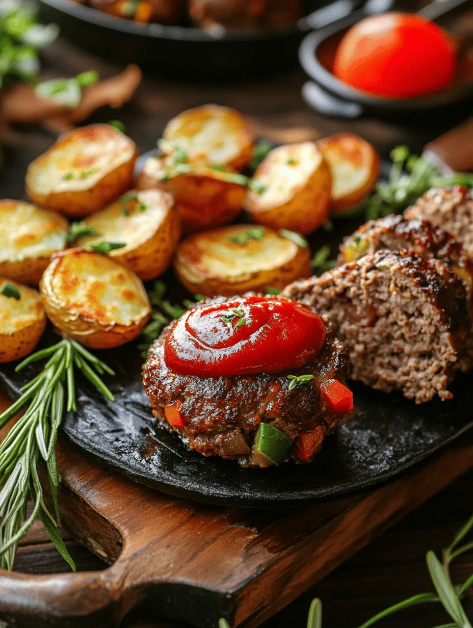 There's something undeniably comforting about a home-cooked meal that just feels like a warm hug. Among the myriad of dishes that evoke this sentiment, mini meatloaves paired with crispy roasted potatoes stand out as a family favorite. Perfectly portioned, these mini meatloaves are not only visually appealing but also deliver a hearty punch of flavor that makes them suitable for any family dinner or casual gathering. The crispy roasted potatoes serve as the ideal accompaniment, transforming a simple meal into one that is satisfying and comforting.