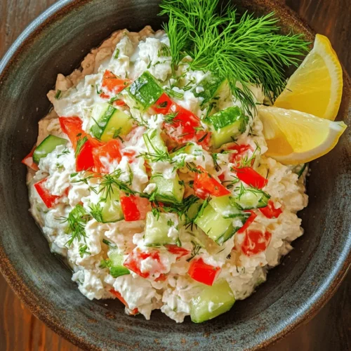Each ingredient in the Crab Cottage Cheese Bowl brings its own set of health benefits, contributing to its status as a nutritious choice. The high protein content of both crab meat and cottage cheese supports muscle growth and repair, while the fresh vegetables add essential vitamins and minerals. Additionally, this dish is low in carbohydrates, making it suitable for various dietary preferences, including low-carb and high-protein diets.