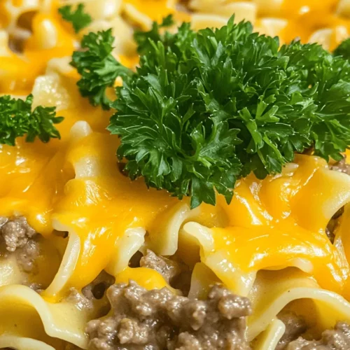 In the realm of comfort food, Easy Crockpot Cheesy Beef and Noodles stands out as a quintessential dish that combines rich flavors and simplicity. This recipe is perfect for busy weeknights or lazy weekends, delivering a hearty meal that is both satisfying and easy to prepare. Imagine coming home after a long day to the aromatic scent of a delicious, home-cooked meal waiting for you. Utilizing a crockpot allows for a hands-off cooking process, making it an ideal choice for those who want to enjoy a delicious meal without spending hours in the kitchen.
