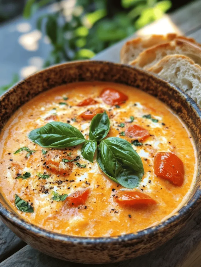 There's something undeniably comforting about a warm bowl of homemade soup. The aroma wafting through your kitchen, the vibrant colors, and the promise of nourishment all come together to create an experience that transcends mere sustenance. Among the myriad of soup options available, tomato soup holds a special place in many hearts. It’s a dish that is not only easy to prepare but also incredibly versatile, making it a favorite in households around the globe. Whether paired with a grilled cheese sandwich or enjoyed on its own, creamy chunky tomato soup is a dish that brings warmth and satisfaction to any table.