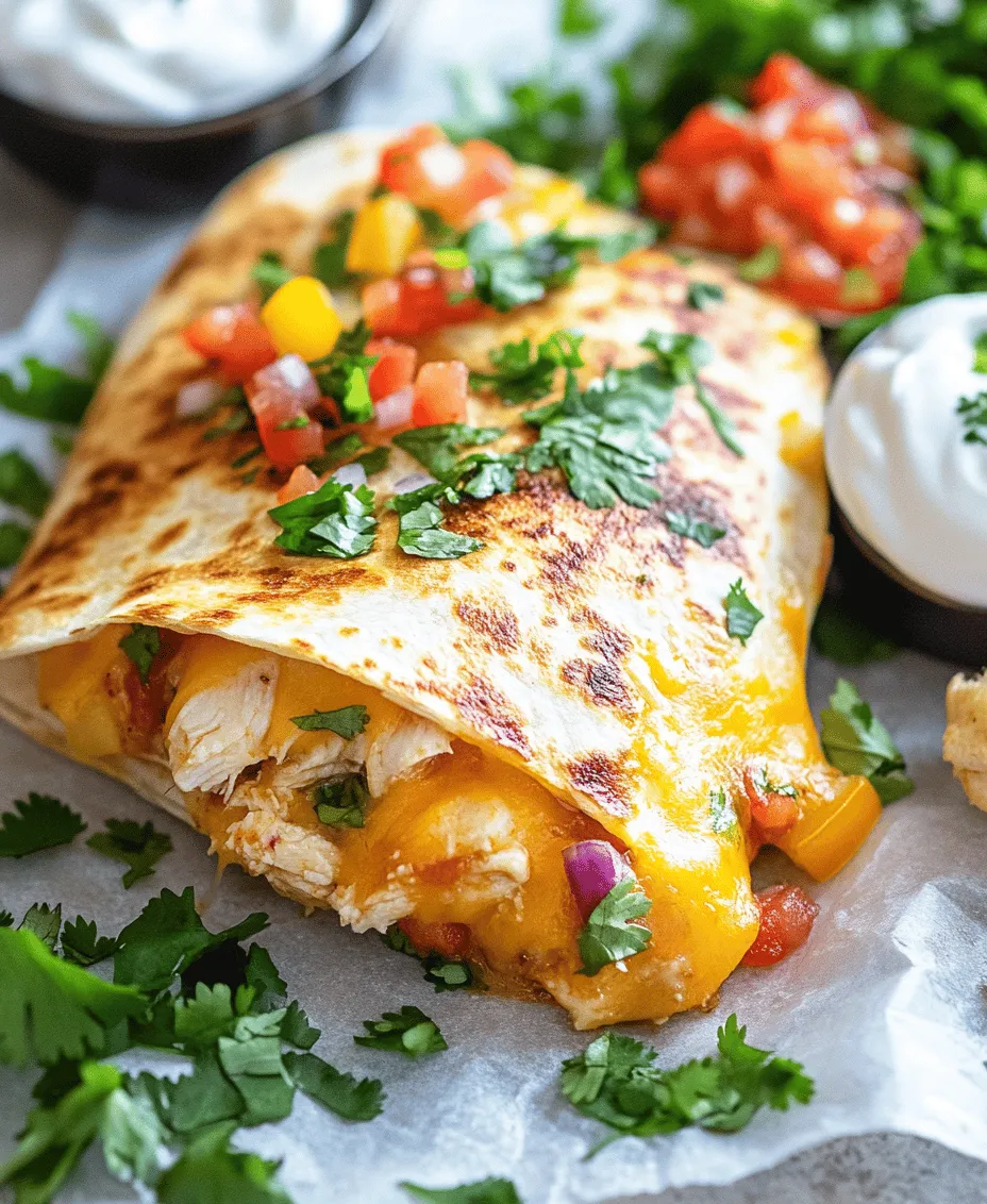 The crispy cheesy chicken quesadilla is not just a meal; it’s an experience that brings people together. This dish stands out for its perfect blend of flavors and textures, making it a universal favorite among food lovers. Whether you’re looking for a quick weeknight dinner, a crowd-pleasing appetizer for your next gathering, or a satisfying snack to enjoy while binge-watching your favorite show, this quesadilla checks all the boxes. With its golden, crispy exterior and gooey cheesy filling, each bite is a celebration of savory goodness.