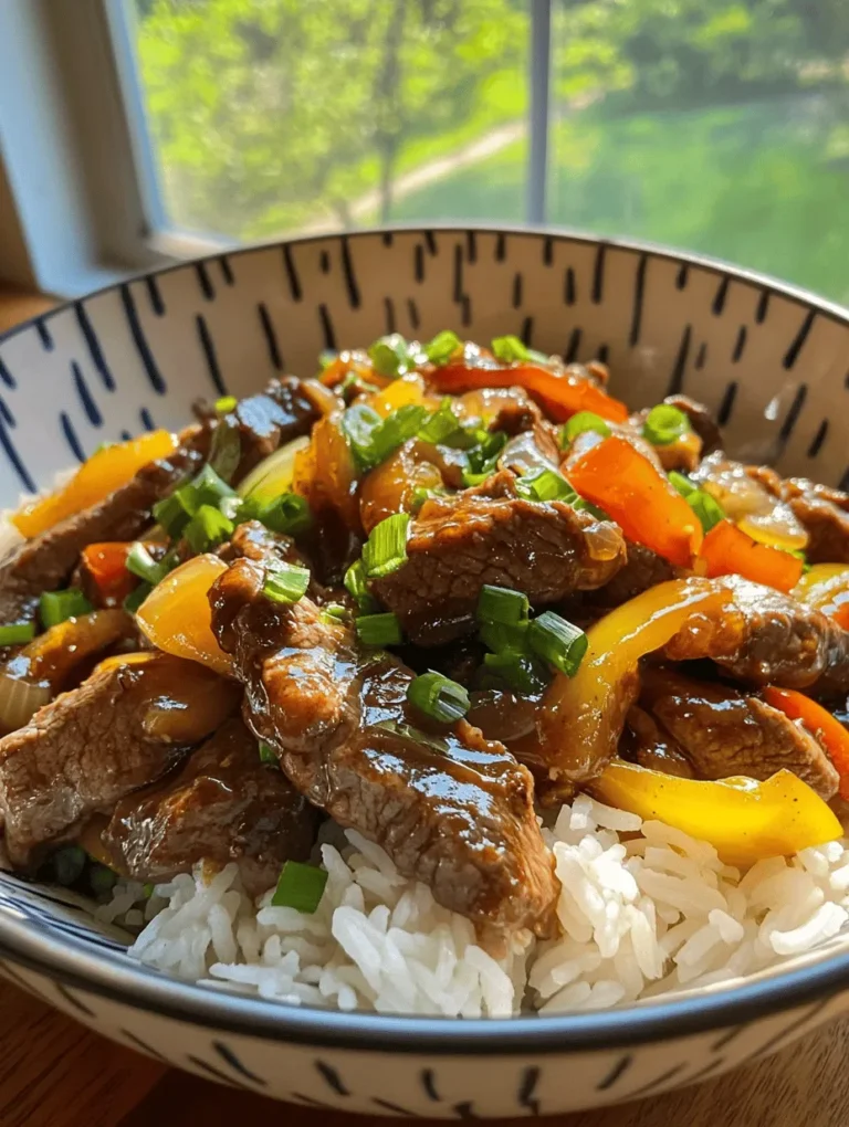 To create a standout Sizzling Chinese Beef and Onion Stir-Fry, understanding the ingredients is vital. Each component plays a crucial role in building the dish's rich flavor profile and satisfying texture.
