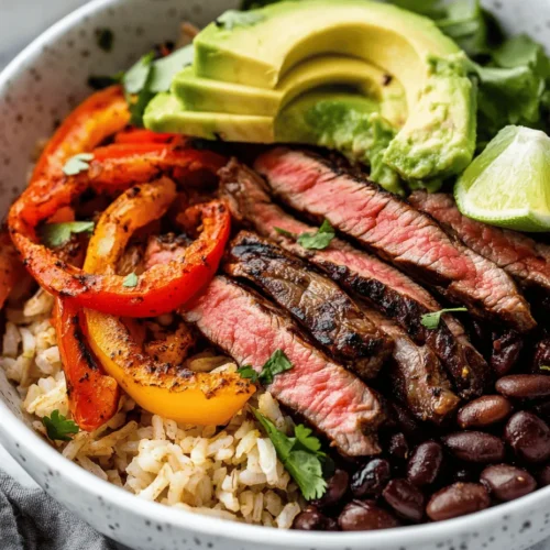 In today's fast-paced world, where health and convenience often go hand in hand, the high protein steak fajita bowl emerges as a perfect solution for those seeking both nutrition and flavor. This dish combines the robust flavors of marinated steak with a colorful medley of vegetables, all served over a bed of wholesome grains. Not only is this dish a feast for the eyes, but it also boasts a wealth of health benefits, making it an appealing option for a wide range of dietary preferences—from fitness enthusiasts aiming to boost their protein intake to food lovers in search of vibrant and delicious meals.