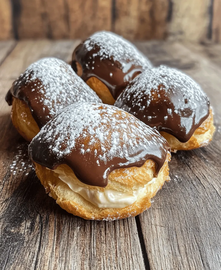 Éclairs, a quintessential French pastry, have delighted dessert lovers for centuries with their delicate structure and rich fillings. These elegant treats, characterized by their light, airy choux pastry shells filled with luscious cream and topped with a glossy glaze, embody the art of French patisserie. While they may seem daunting to create, the satisfaction of crafting your own homemade éclairs is unmatched. The versatility of éclairs allows for a myriad of flavors, from classic vanilla and chocolate to adventurous options like coffee or matcha, making them a delightful addition to any dessert table.