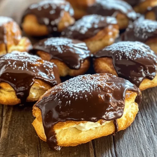 Éclairs, a quintessential French pastry, have delighted dessert lovers for centuries with their delicate structure and rich fillings. These elegant treats, characterized by their light, airy choux pastry shells filled with luscious cream and topped with a glossy glaze, embody the art of French patisserie. While they may seem daunting to create, the satisfaction of crafting your own homemade éclairs is unmatched. The versatility of éclairs allows for a myriad of flavors, from classic vanilla and chocolate to adventurous options like coffee or matcha, making them a delightful addition to any dessert table.