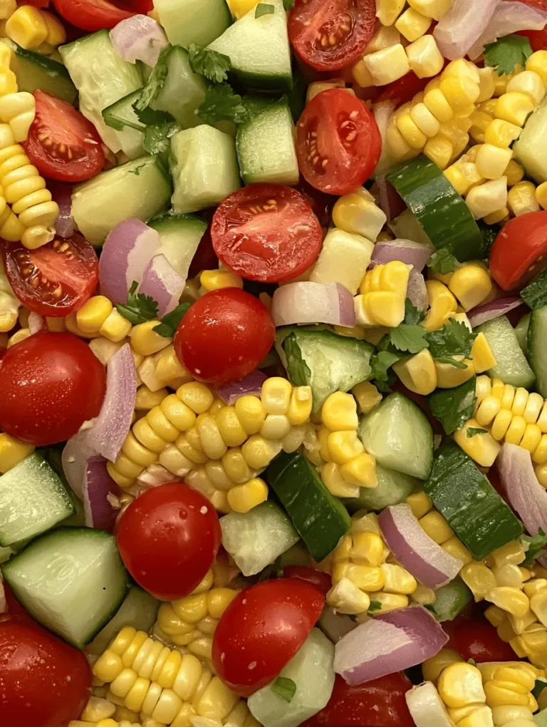 With the arrival of summer, a delightful transformation occurs in the culinary world. The days grow longer, the sun shines brighter, and an abundance of fresh produce becomes available, inviting us to create vibrant meals that celebrate the season. One dish that perfectly encapsulates the essence of summer is the Sunny Summer Corn Salad. This refreshing salad is not only a feast for the eyes with its colorful ingredients but also a celebration of the flavors that summer has to offer.