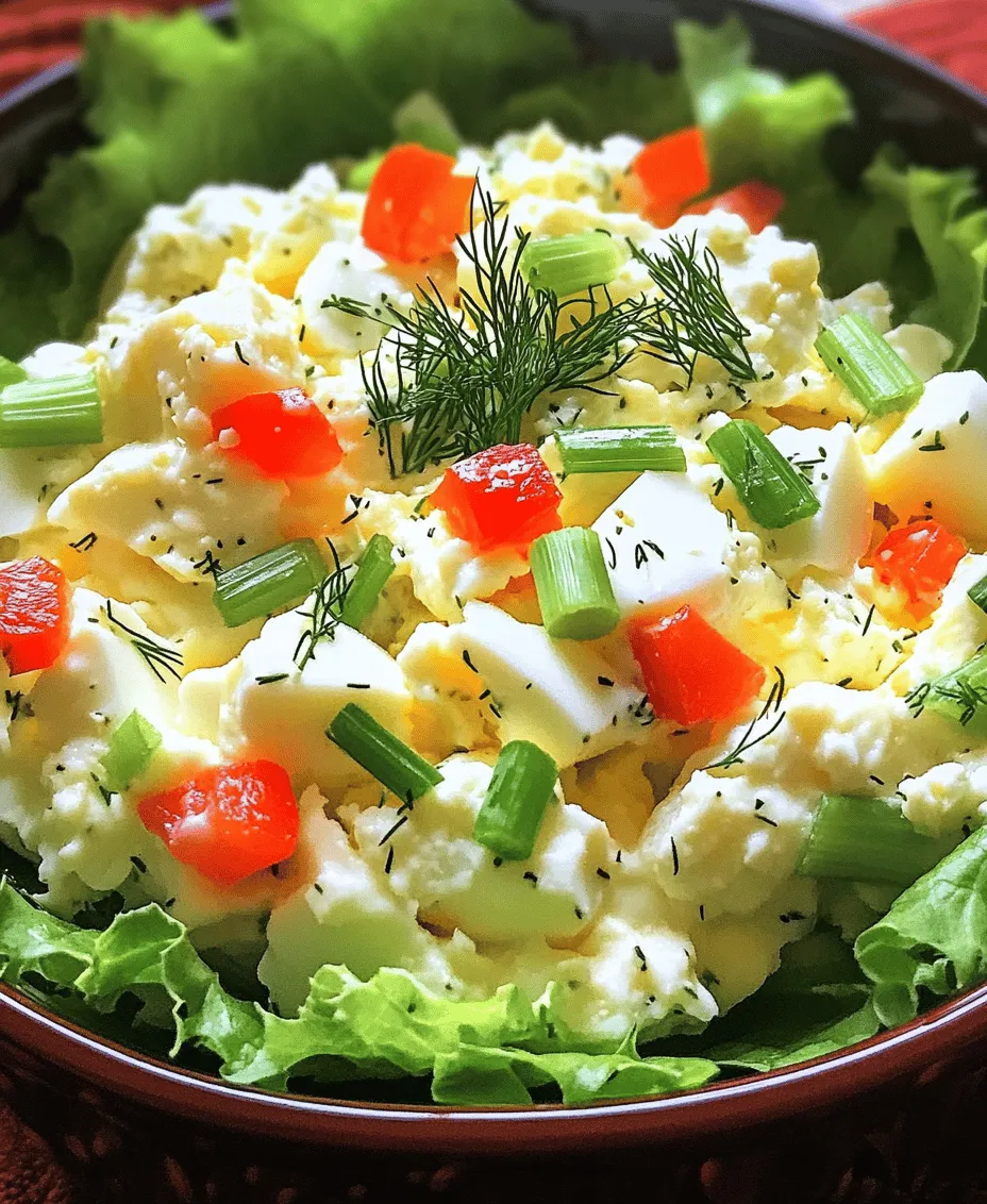 Cottage cheese egg salad is a delightful and nutritious dish that combines the creamy texture of cottage cheese with the hearty richness of eggs. It’s an ideal meal for those seeking a healthy yet satisfying option that can be enjoyed any time of the day—whether for breakfast, lunch, or as a light dinner. This recipe not only boasts impressive nutritional benefits but also showcases a versatility that allows for a variety of flavor combinations and ingredient substitutions.