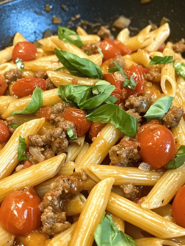 In the hustle and bustle of everyday life, finding the time to prepare a delicious and satisfying meal can often feel like a daunting task. Enter the Sticky Honey Garlic Sausage Pasta Skillet – a tantalizing one-pan dish that brings together an array of flavors and textures, perfect for those busy weeknights when you need to get dinner on the table quickly. This recipe combines the sweet, savory, and slightly spicy notes that come from tender Italian sausage, sticky honey, and aromatic garlic, creating a delightful meal that’s sure to please the entire family.