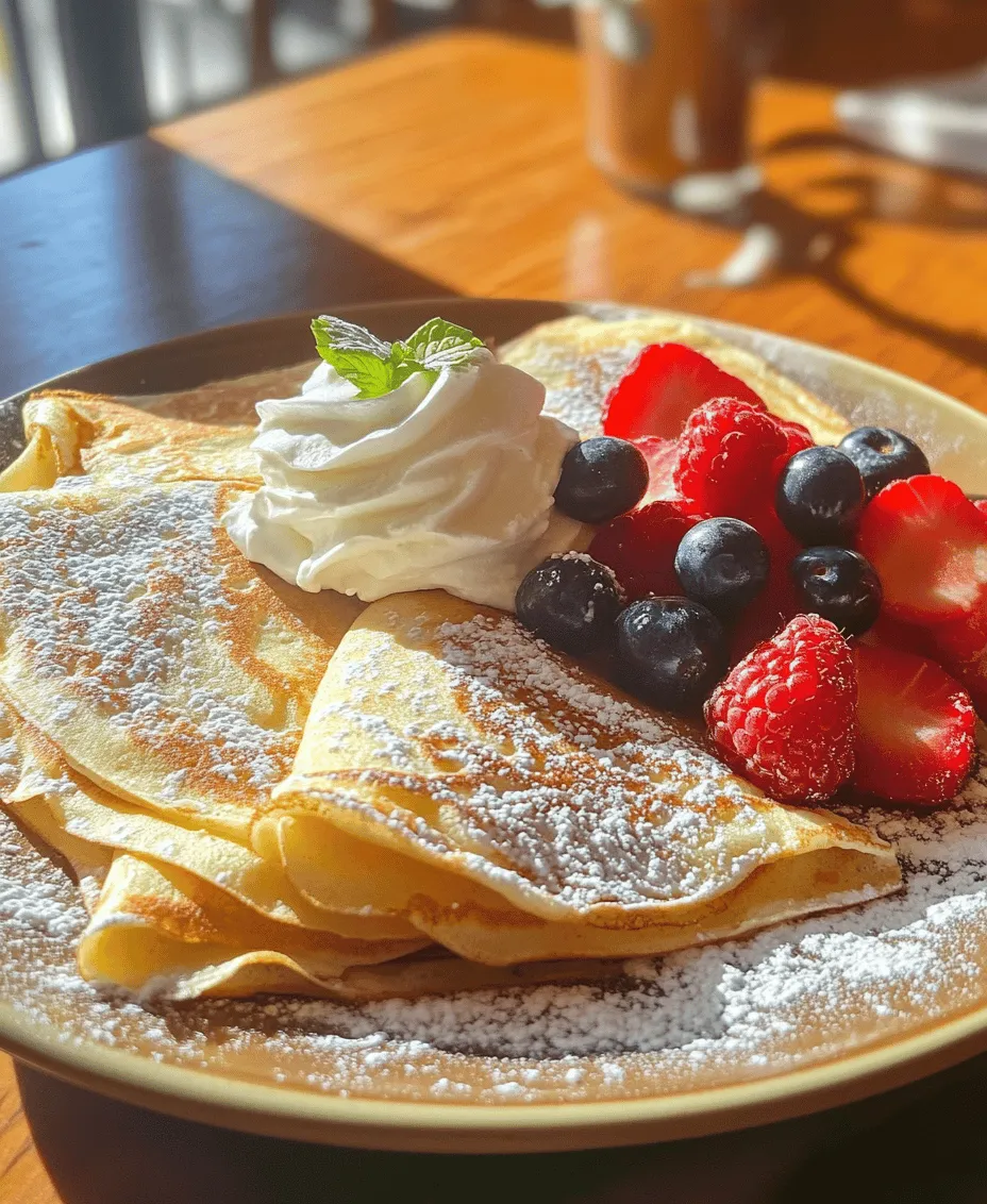Crepes are one of those extraordinary dishes that can effortlessly transition from breakfast to dessert, and even serve as a delightful snack. Originating from France, these thin, delicate pancakes have gained global popularity, making them a staple in various cuisines. Their versatility is unmatched; whether filled with sweet ingredients like fruits and whipped cream or savory options like ham and cheese, crepes can satisfy any palate. Today, we’ll dive into the world of delightful vanilla crepes, a sweet variation that can be enjoyed at any time of the day.