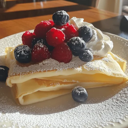 Crepes are one of those extraordinary dishes that can effortlessly transition from breakfast to dessert, and even serve as a delightful snack. Originating from France, these thin, delicate pancakes have gained global popularity, making them a staple in various cuisines. Their versatility is unmatched; whether filled with sweet ingredients like fruits and whipped cream or savory options like ham and cheese, crepes can satisfy any palate. Today, we’ll dive into the world of delightful vanilla crepes, a sweet variation that can be enjoyed at any time of the day.