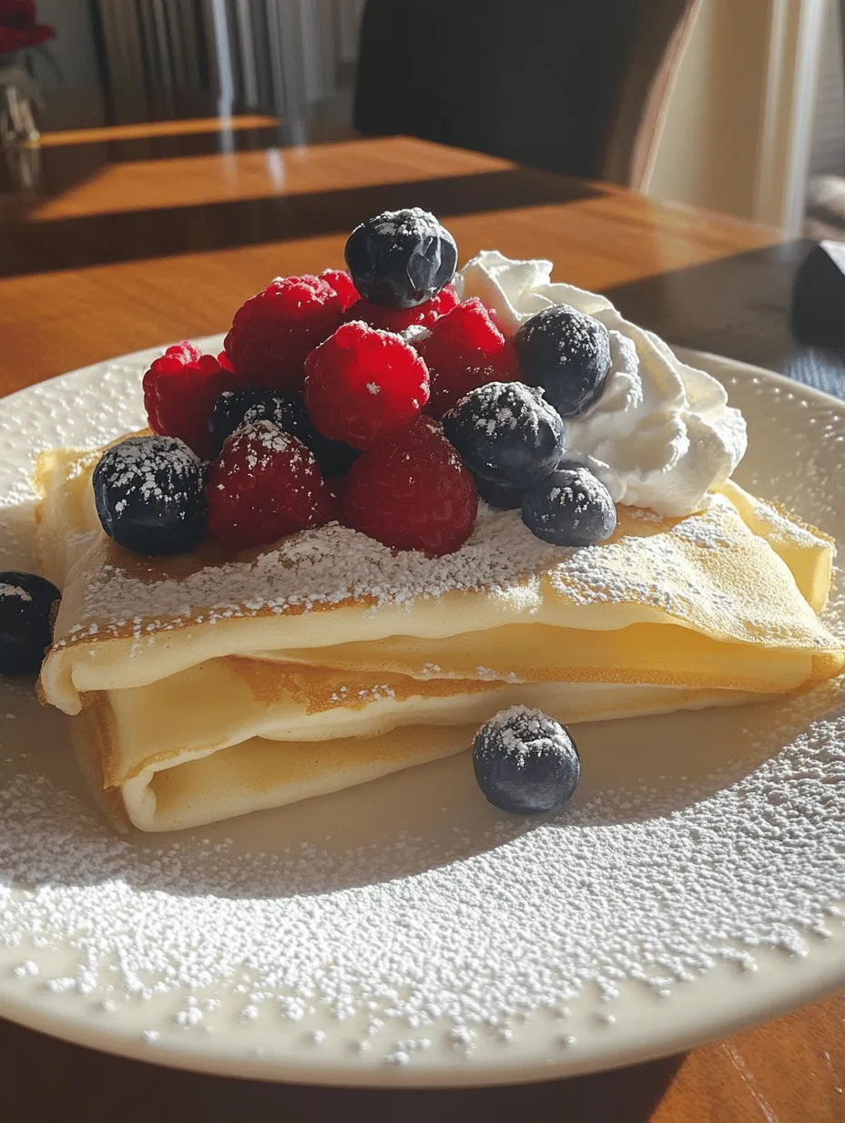 Crepes are one of those extraordinary dishes that can effortlessly transition from breakfast to dessert, and even serve as a delightful snack. Originating from France, these thin, delicate pancakes have gained global popularity, making them a staple in various cuisines. Their versatility is unmatched; whether filled with sweet ingredients like fruits and whipped cream or savory options like ham and cheese, crepes can satisfy any palate. Today, we’ll dive into the world of delightful vanilla crepes, a sweet variation that can be enjoyed at any time of the day.
