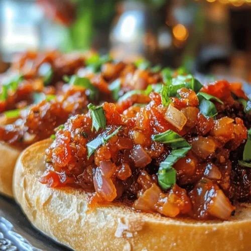 Tomato Jam Bruschetta is a delightful fusion of sweet and savory flavors that elevates this classic Italian appetizer into a culinary masterpiece. This innovative recipe brings together the cherished simplicity of bruschetta with a rich homemade tomato jam, capturing the essence of summer produce in every bite. Perfect for various occasions—from casual picnics to sophisticated dinner parties—this dish is sure to impress your guests and tantalize your taste buds.