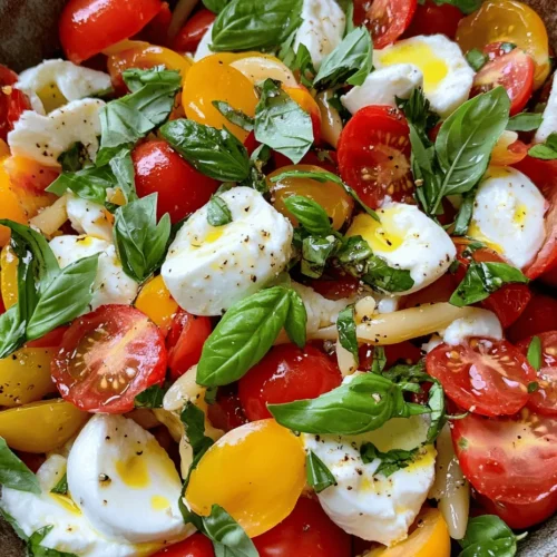 Caprese salad is a beloved dish that hails from the sun-kissed shores of Italy, where fresh ingredients are celebrated in simple yet flavorful combinations. Traditionally, this quintessential Italian salad features ripe tomatoes, creamy mozzarella, fresh basil, olive oil, and a hint of balsamic vinegar. It embodies the vibrant flavors of summer, making it a favorite for outdoor gatherings and family meals alike.