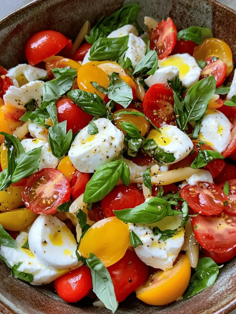 Caprese salad is a beloved dish that hails from the sun-kissed shores of Italy, where fresh ingredients are celebrated in simple yet flavorful combinations. Traditionally, this quintessential Italian salad features ripe tomatoes, creamy mozzarella, fresh basil, olive oil, and a hint of balsamic vinegar. It embodies the vibrant flavors of summer, making it a favorite for outdoor gatherings and family meals alike.