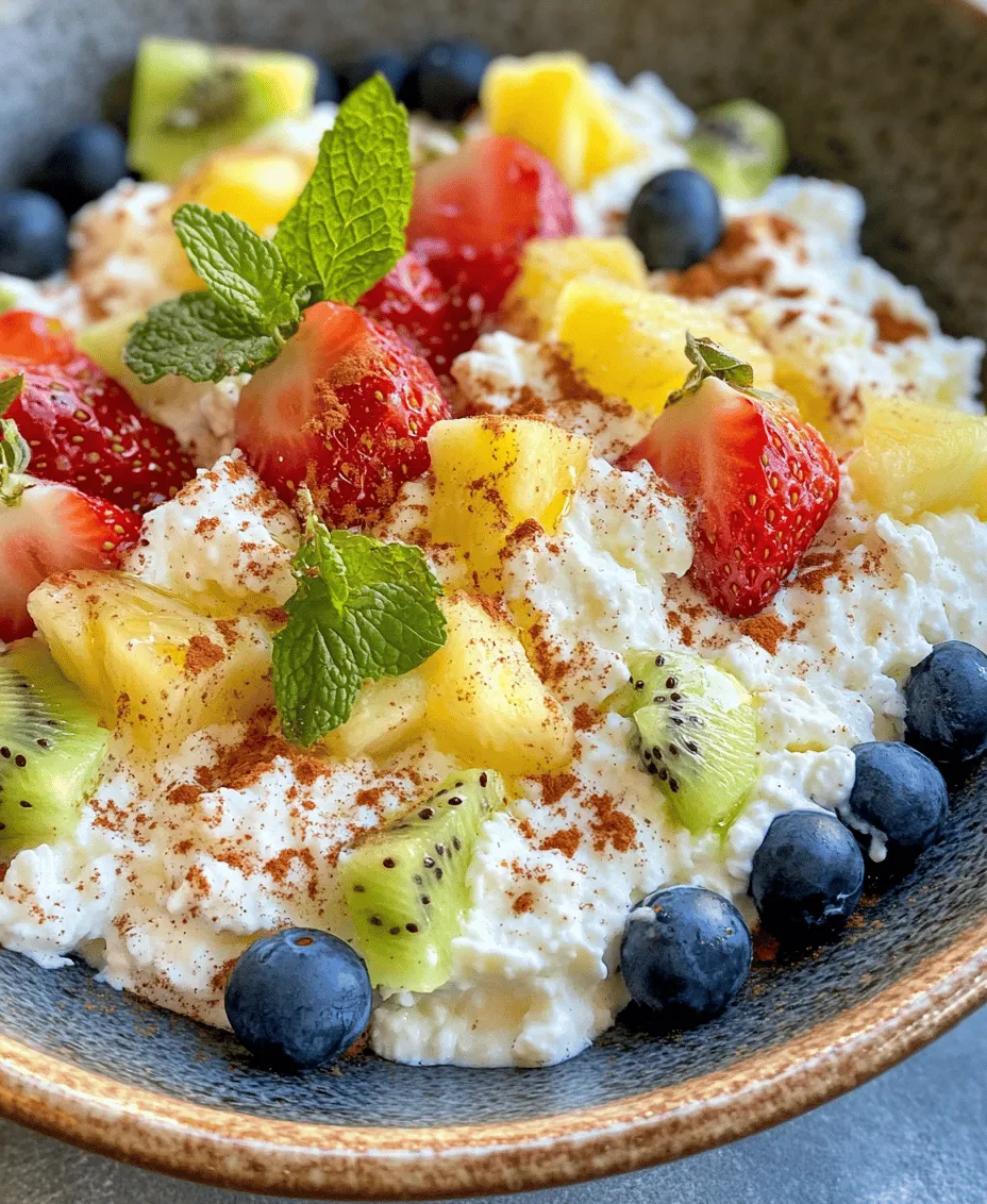 Cottage Cheese and Fruit Salad is a delightful combination that marries the savory creaminess of cottage cheese with the vibrant flavors of fresh fruits. This dish is not only a feast for the eyes but also a powerhouse of nutrition, making it a perfect choice for breakfast, snacks, or light desserts. Whether you’re looking to kick off your day with a healthy meal, need an afternoon pick-me-up, or want to end your evening on a sweet note without the guilt, this salad fits the bill.