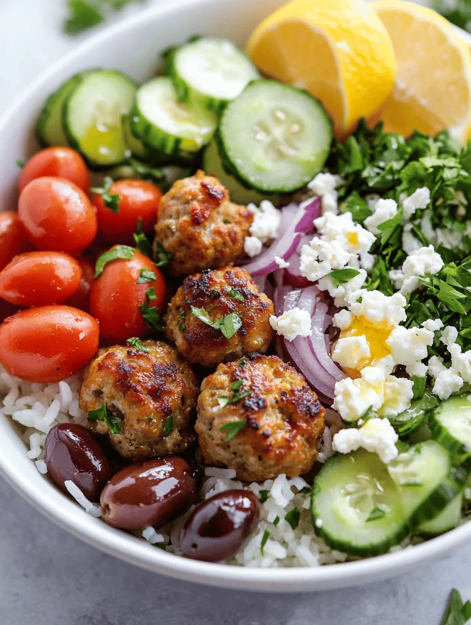 Greek cuisine is a beautiful tapestry of flavors, colors, and textures, celebrated for its healthful ingredients and vibrant combinations. With a focus on fresh vegetables, lean proteins, and aromatic spices, it offers a delightful way to enjoy nutritious meals without sacrificing taste. The Quick & Zesty Greek Rice Bowl with Turkey Meatballs is a perfect representation of this culinary tradition, bringing together the essence of Greece in a simple, satisfying dish.