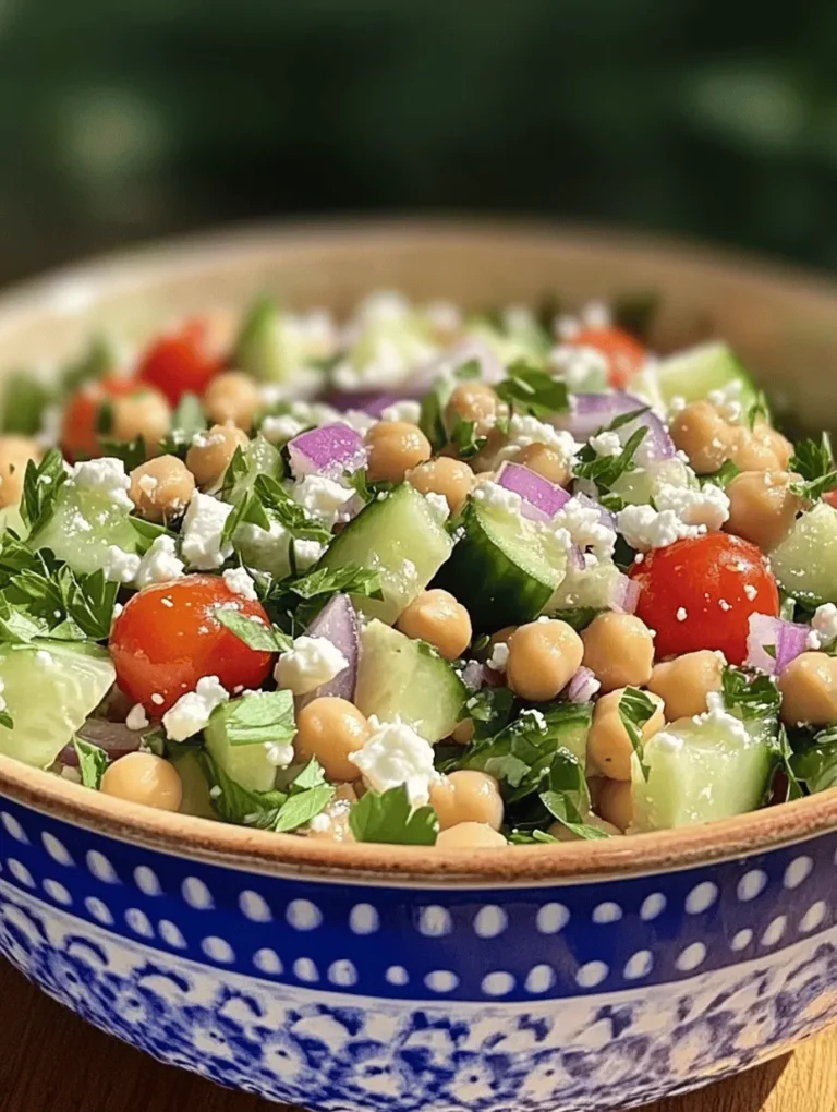 Salads have become a staple in healthier diets, celebrated for their versatility and the abundance of nutrients they deliver in each bite. Whether enjoyed as a light lunch, a refreshing side dish, or a main course packed with protein, salads offer a canvas for creativity while promoting well-being. Among the myriad of options, the Chickpea Cucumber Salad stands out as a particularly refreshing choice, blending vibrant flavors and textures that are as pleasing to the palate as they are beneficial for health.