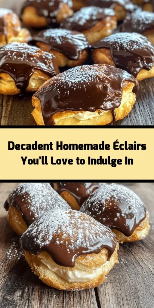 Indulge in the rich, creamy goodness of homemade éclairs with this heavenly recipe! From crafting the perfect choux pastry to filling them with luscious pastry cream, and finishing off with a decadent chocolate glaze, this treat is sure to impress. Perfect for special occasions or a sweet afternoon delight, these éclairs are a delightful balance of textures and flavors. Try your hand at making them for a truly satisfying dessert experience!