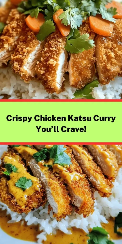 Discover the ultimate comfort food with this Crunchy Chicken Katsu Curry Delight! Perfectly breaded chicken katsu is fried to golden perfection and served over fluffy white rice. Topped with a rich, flavorful curry sauce made from sautéed veggies and spices, this dish is sure to impress. Easy to prepare in just 40 minutes, it’s a delightful meal for any day of the week. Don’t forget to garnish with fresh cilantro for an extra touch!