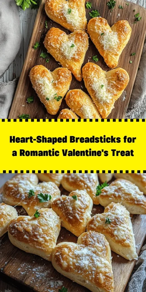 Celebrate love this Valentine's Day with these adorable heart-shaped breadsticks! Easy to make, these delicious treats combine simple ingredients like flour, yeast, and olive oil, with a sprinkle of Italian herbs and optional garlic for flavor. They're perfect as a romantic appetizer or side for your special dinner. Serve them warm with marinara or olive oil for dipping, and impress your loved ones with this charming homemade delight!