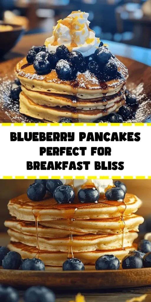Start your day with pure breakfast bliss! These fluffy pancakes are made with simple ingredients and bursting with juicy blueberries. Just mix your dry and wet ingredients, fold in those sweet berries, and cook them to golden perfection. Serve them hot with a drizzle of maple syrup, a dollop of whipped cream, and a sprinkle of lemon zest for a refreshing touch. Perfect for brunch or a cozy family breakfast, indulge in this easy recipe that will have everyone coming back for more!