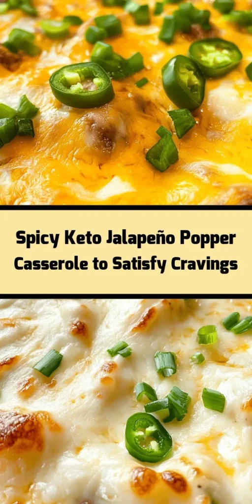 Get ready for a flavor explosion with this Spicy Keto Jalapeño Popper Casserole! Packed with ground beef (or turkey), cream cheese, and a blend of ooey-gooey cheddar and mozzarella, this dish is perfect for any low-carb meal. Fresh jalapeños add a kick, while garlic and smoked paprika bring depth to each bite. Easy to prepare in just under an hour, it's a crowd-pleaser that can serve 6-8. Top with green onions for that fresh finish!
