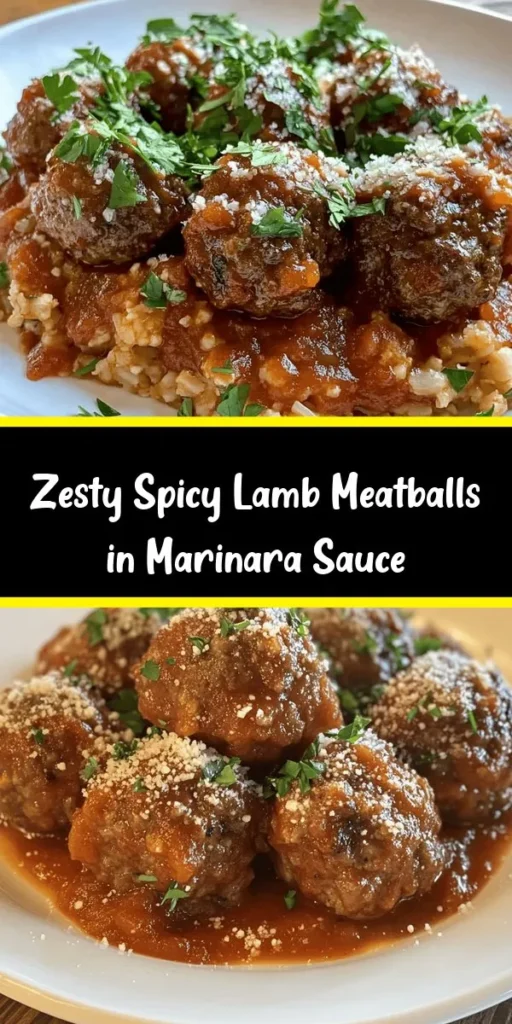 Discover the irresistible flavor of these Spicy Lamb Meatballs! Made with ground lamb, breadcrumbs, and a blend of aromatic spices like cumin and smoked paprika, these meatballs are not only easy to make but also packed with deliciousness. Perfect for serving over pasta, in wraps, or with crusty bread, they are sure to impress your family and friends. Dip them in marinara sauce for an extra kick! Try this recipe for a delightful meal that’s ready in just 30 minutes.
