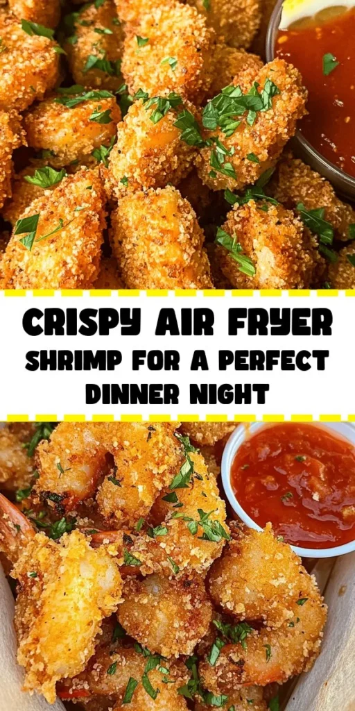 Discover the perfect crispy treat with this easy air fryer shrimp recipe! Start by marinating fresh shrimp in lemon juice and spices, then coat them in flour, egg, and panko breadcrumbs for that delicious crunch. In just 35 minutes, you can enjoy golden, flavorful shrimp that are perfect as an appetizer or main course. Serve with cocktail sauce or a salad for a delightful meal. Quick, tasty, and guilt-free - the ideal way to enjoy seafood! 🍤✨