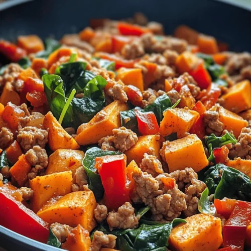 In today’s fast-paced world, it’s crucial to have go-to recipes that are not only healthy but also quick and easy to prepare. The Ground Turkey Sweet Potato Skillet is an excellent example of a dish that checks all these boxes. Bursting with flavor, this skillet meal combines the lean protein of ground turkey with the natural sweetness and nutritional benefits of sweet potatoes. The result is a wholesome, satisfying dish that can be ready in under 30 minutes, making it an ideal choice for busy weeknights when time is of the essence.