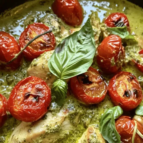 The charm of creamy sauces in cooking cannot be overstated. They bring a richness to dishes that is both comforting and indulgent. In this Creamy Pesto Chicken recipe, the creamy sauce plays a pivotal role, enhancing the dish's overall profile and making it incredibly satisfying. Pesto, a classic staple in Italian cuisine, is a perfect complement to chicken, infusing it with rich herbal flavors that are both fresh and aromatic.