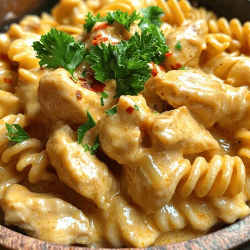 If you’re in search of a dish that combines comfort, flavor, and ease of preparation, look no further than Creamy Garlic Butter Chicken & Rotini in Parmesan Sauce. This delightful recipe encapsulates everything we love about creamy pasta dishes, bringing together succulent chicken and perfectly cooked rotini in a luscious sauce that’s aromatic and satisfying. Whether you’re preparing a weeknight dinner for your family or hosting friends for a cozy gathering, this dish is sure to impress with its creamy richness and vibrant flavors.