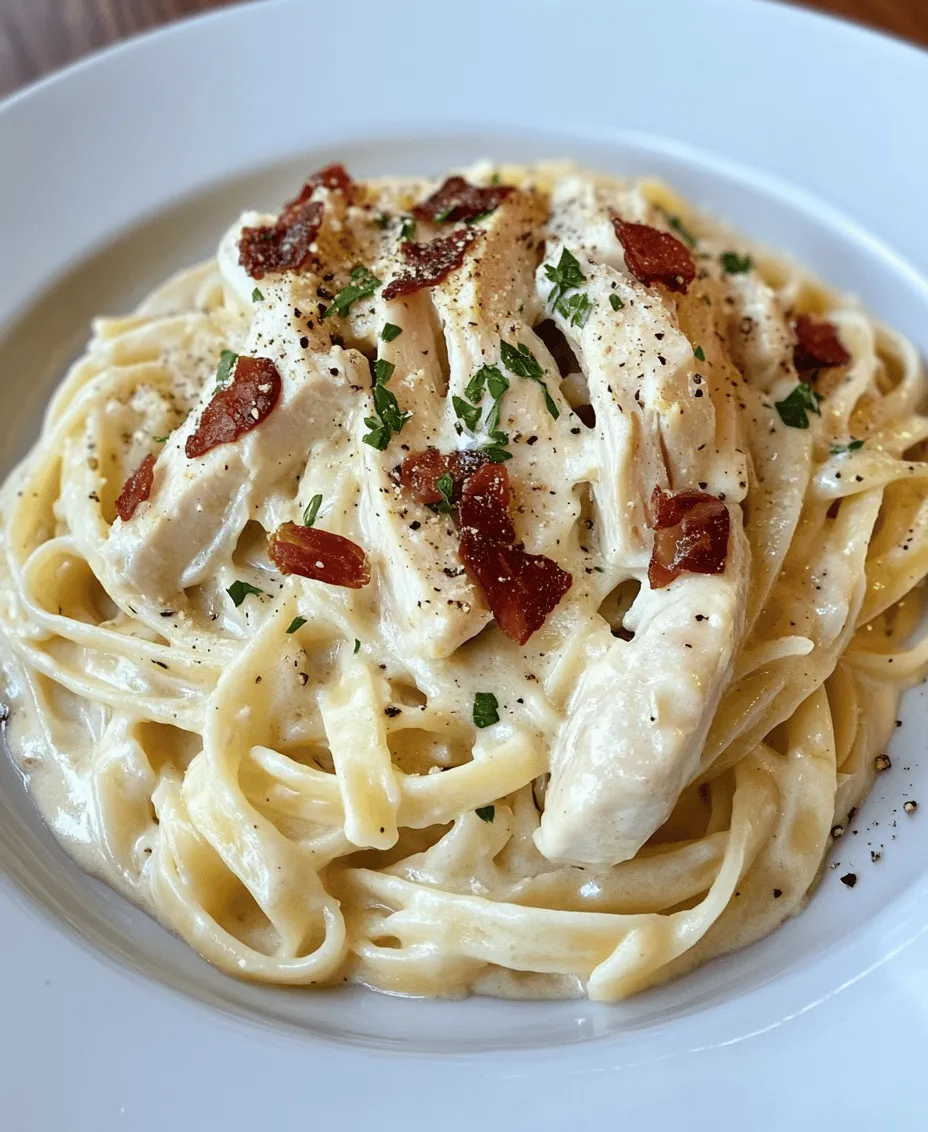 Chicken Carbonara is a delightful twist on the classic Italian dish that has captured the hearts and taste buds of food lovers around the world. Traditionally made with guanciale, Pecorino Romano cheese, and a silky egg sauce, Carbonara is known for its rich, creamy texture and robust flavors. This recipe takes a beloved comfort food and elevates it by incorporating tender chicken, making it a hearty and satisfying meal perfect for busy weeknights or cozy gatherings.
