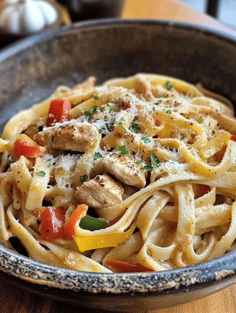 Creamy Cajun Chicken Pasta is a dish that perfectly encapsulates the heartwarming comfort of pasta combined with the spirited zing of Cajun flavors. This dish is a delightful fusion that brings together tender pieces of chicken, a rich and creamy sauce, and a symphony of spices that dance on your palate. Its vibrant flavor profile makes it an irresistible choice for both weeknight dinners and special occasions, offering a hearty meal that feels indulgent yet satisfying.