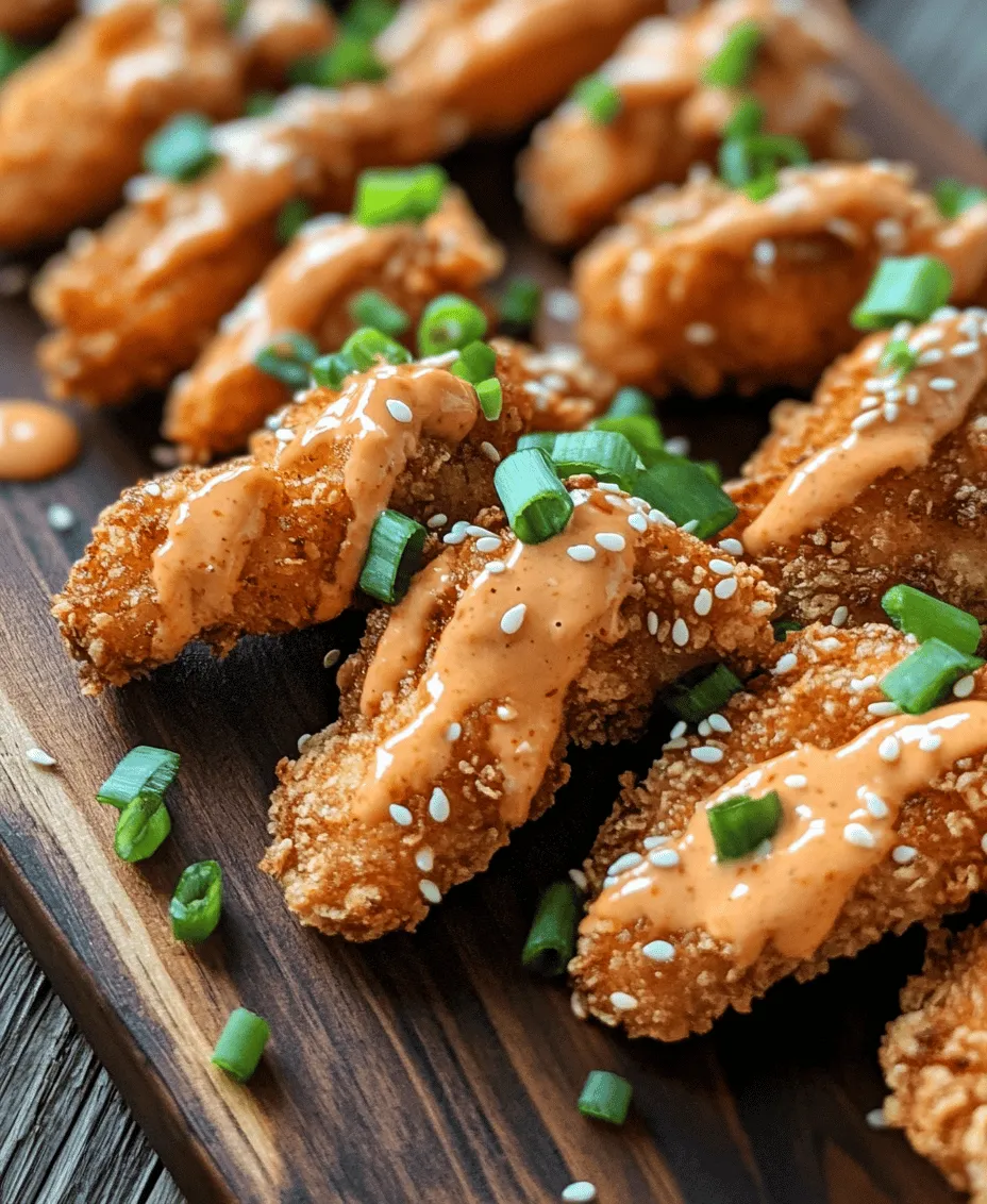 Crispy Bang Bang Chicken is a dish that has taken the culinary world by storm, known for its crunchy coating and a tantalizing sauce that perfectly balances sweetness and heat. This dish has become a favorite in many households, especially during gatherings and family dinners, where its vibrant flavors and appealing presentation are sure to impress. The combination of crispy, golden chicken paired with the creamy Bang Bang sauce creates a mouthwatering experience that keeps everyone coming back for more.
