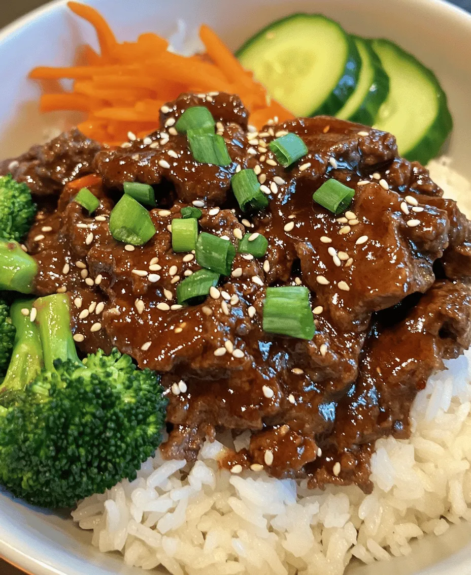 Korean Ground Beef Bowls are not just a meal; they are an experience. With the rich umami flavor of soy sauce, the spicy kick from gochujang, and the nutty aroma of sesame oil, each bite transports you to the bustling streets of Seoul. The beauty of this dish lies in its adaptability; it can be whipped up in under 30 minutes, making it a fantastic choice for busy weeknights or meal prep. Furthermore, the combination of ground beef, fresh vegetables, and rice ensures a well-rounded meal that is both filling and nutritious.