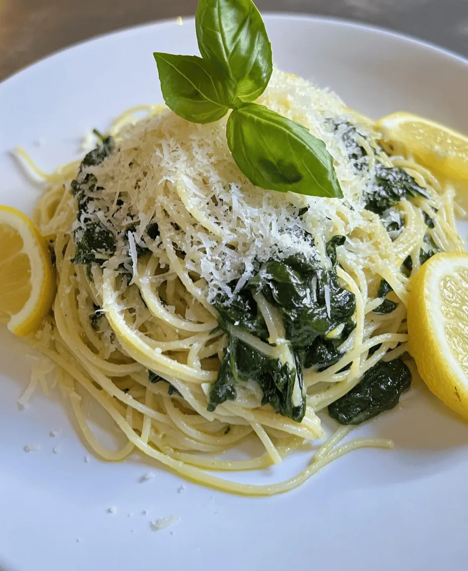 In the world of culinary delights, pasta holds a special place in the hearts of many. Among the countless variations, Zesty Lemon Spinach Pasta stands out as a refreshing, vibrant dish that perfectly marries the tang of lemon with the earthy richness of spinach. This combination not only tantalizes the taste buds but also offers a nutritious meal option that is ideal for any occasion—be it a quick weeknight dinner or a light, satisfying lunch.
