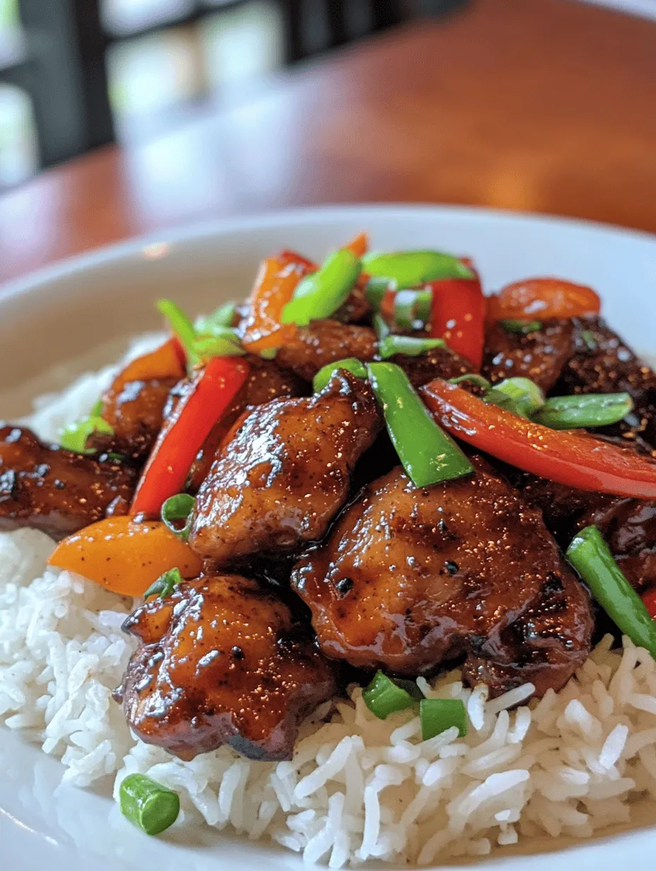 The allure of Spicy and Savory Black Pepper Chicken lies not just in its bold flavors, but also in its simplicity and adaptability. This dish has become a staple in many Asian households, cherished for its ability to deliver an unforgettable taste experience while being quick to prepare. With the sharp heat of freshly cracked black pepper harmonizing with a medley of umami-rich sauces, this recipe appeals to those who crave a satisfying meal without spending hours in the kitchen.